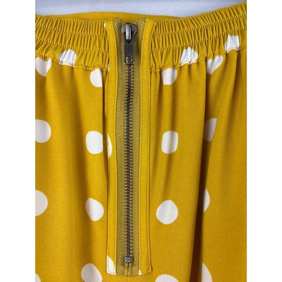 Yellow Polka Dot Skirt Size S By Halogen - Picture 3 of 5